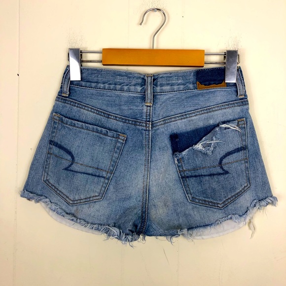 American Eagle Hi-Rise Festival Shorts Sz 0 - Picture 7 of 11